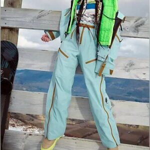 Free People Zephyr Ski Snow Shell Pants  *New- $692 CAD* Mint Combo